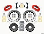 Wilwood Narrow Superlite 4R Front Hat Kit 14.00in Drill Red 2007-Up Jeep Wrangler; 2007-2021