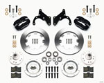 Wilwood Forged Dynalite Front Kit 12.19in 65-68 Chevy Impala -Drum Spindle; 1965-1968