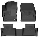 Husky Liners 2022 Toyota Corolla Cross FWD Weatherbeater Black Front & 2nd Seat Floor Liners; 2022-2022