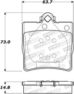 StopTech Street Brake Pads Mercedes-Benz SLK230, Rear