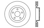 StopTech Pontiac G8 Sport Cross Drilled Brake Rotor, Front Left; 2008-2009