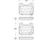 StopTech Sport Brake Pads Subaru BRZ Brembo Brakes, Rear