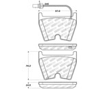 StopTech Sport Brake Pads Audi RS5 365mm Disc, Front