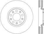 StopTech Jeep Renegade Sport Drilled/Slotted Rotor, Front Right