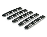 DV8 Offroad 2007-2018 Jeep JK Black Slot Style Door Handle Inserts - Set Of 5; 2007-2018