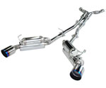 HKS 03-07 G35 Dual Hi-Power Titanium Tip Catback Exhaust; 2003-2007