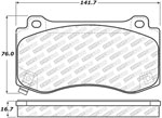 StopTech Street Select Brake Pads Dodge Magnum, Front; 2006-2008