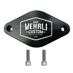 Wehrli 11-16 Chevrolet 6.6L LML Duramax Turbo Resonator Billet Block Off Plate; 2011-2016