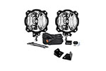 KC HiLiTES 07-18 Jeep JK 6in Pro6 Gravity LED Pillar Mount 2-Light Sys (20W Spot Beam); 2007-2018