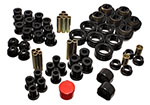 Energy Suspension 81-87 Chevy/GMC 4WD (W/ Stock Front Springs) Black Hyper-flex Master Bushing Set; 1981-1987