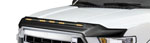 AVS 17-19 Ford F250 Super Duty Aeroskin Low Profile Hood Shield w/ Lights - Black; 2017-2019