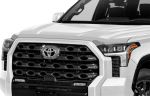 AVS 22-23 Toyota Tundra CC/CrewMax & 2023 Sequoia Aeroskin Low Profile Hood Shield - Chrome; 2022-2023