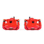 Power Stop 04-11 Mazda RX-8 Front Red Calipers w/Brackets - Pair; 2004-2011