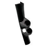 Autometer 98-02 Dodge Ram w/ Speaker Black 52mm Daul Pillar; 1998-2002