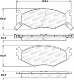 StopTech Street Brake Pads Plymouth Grand Voyager, Front