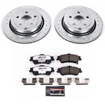 Power Stop 11-17 Chevrolet Caprice Rear Z26 Street Warrior Brake Kit; 2011-2017