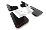 Rally Armor 23-24 Acura Integra + Integra A-Spec Black UR Mud Flap W/Red Logo (No Drilling Req.); 2023-2024