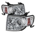 Spyder Ford Escape Projector Headlights - Halogen Model Only ( Not Compatible With Xenon/HID Model ) - DRL - Chrome - High H1 (Included) - Low H1 (Included); 2008-2012