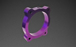 Torque Solution Throttle Body Spacer (Purple): Hyundai Genesis V6 3.8L 2013+