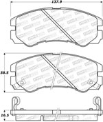 StopTech Street Brake Pads Honda Passport, Front