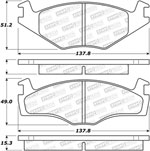 StopTech Street Brake Pads Volkswagen Golf GTI 8-Valve, Front