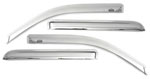 AVS 11-15 Kia Sorento Ventvisor Outside Mount Front & Rear Window Deflectors 4pc - Chrome; 2011-2015