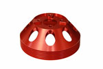 Torque Solution Lightweight Water Pump Pulley (Red): Hyundai Genesis Coupe 3.8 2010+; 2010-2023