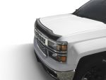 AVS 14-15 Chevy Silverado 1500 Aeroskin Low Profile Hood Shield w/ Lights - Black; 2014-2015