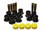 Energy Suspension 98-03 Dodge Durango 2WD / 00-03 Dodge Durago 4WD Black Rear Leaf Spring Bushing Se; 1998-2003