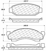 StopTech 73-86 Ford Bronco Front Truck & SUV Brake Pad