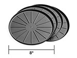 WeatherTech Round Coaster Set - Black - Set of 8