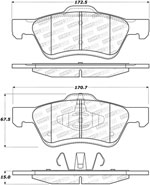 StopTech Street Brake Pads Mercury Mariner, Front