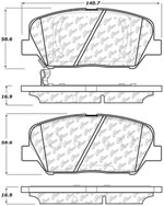 StopTech Sport Brake Pads Hyundai Genesis Coupe 3.8, Front