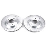 Power Stop 01-05 Chrysler Sebring Front Evolution Drilled & Slotted Rotors - Pair; 2001-2005