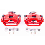 Power Stop 12-16 Chrysler Town & Country Rear Red Calipers w/Brackets - Pair; 2012-2016