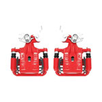 Power Stop 06-12 Ford Fusion Rear Red Calipers w/Brackets - Pair; 2006-2012