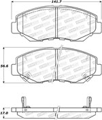 StopTech Street Brake Pads Honda Pilot, Front