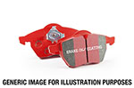 EBC 13-14 Audi RS7 4.0TT (w/Cast Iron Rotors & Trapezoid Weights) Redstuff Front Brake Pads