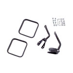 Omix Side Mirror Kit Black- 55-86 Jeep CJ Models; 1955-1986