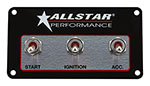 ALLSTAR PERFORMANCE Weatherproof Switch Panel Three Switches