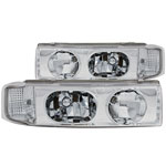 ANZO USA Chevrolet Astro Van Crystal Headlights Chrome 1pc