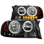 ANZO USA Dodge Durango Crystal Headlights Black 1pc