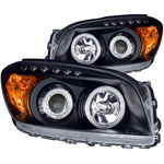 ANZO USA Toyota Rav4 Projector Headlights W/ Halo Black