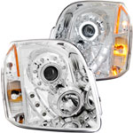 ANZO USA GMC Yukon Xl Projector Headlights W/ Halo Chrome (Ccfl)