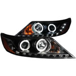 ANZO USA Kia Sorento Projector Headlights W/ Halo Black (Ccfl)