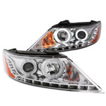 ANZO USA Kia Sorento Projector Headlights W/ Halo Chrome (Ccfl)