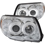 ANZO USA Toyota 4runner Projector Headlights W/ Halo Chrome; 2006-2009