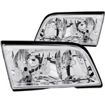 ANZO USA Mercedes Benz C Class W202 4dr Crystal Headlights Chrome