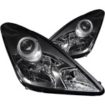 ANZO USA Toyota Celica Crystal Headlights Black; 2000-2005