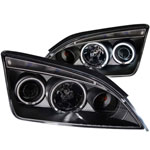 ANZO USA Ford Focus, Zx3, Zx4, Zx5 Projector Headlights W/ Halo Black